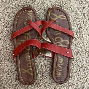 Sam Edelman red sandals